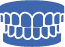 Animated mouth with clenching teeth