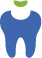 Animated tooth with a lost filling
