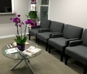 Dental office waiting room