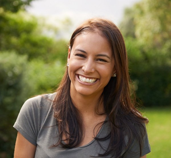 : Woman with veneers in Dudley smiling