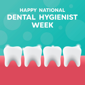 a banner celebrating dental hygienist week